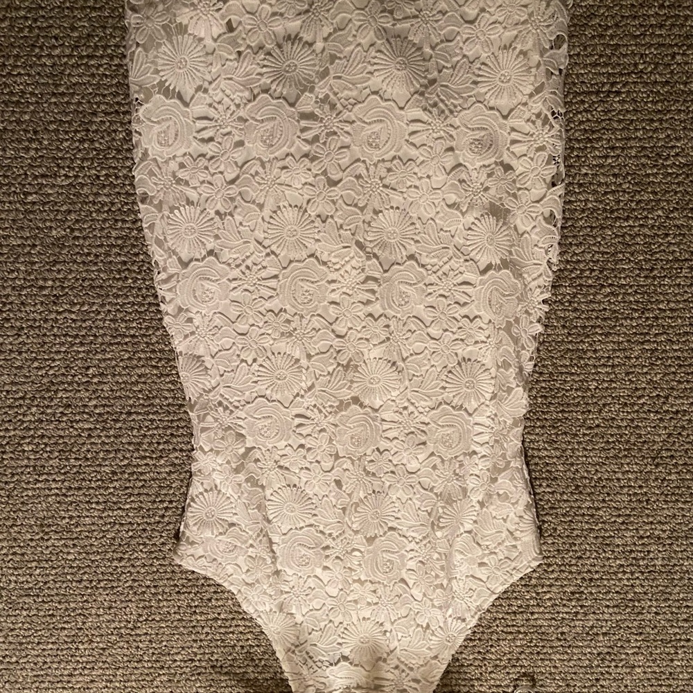 Lulus White Lace Halter Dress - Picture 2 of 3